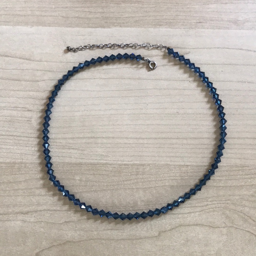 Blue Necklace and Earrings